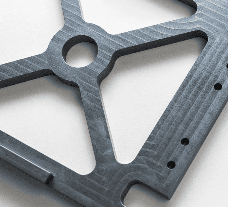 As machined and anodized type II