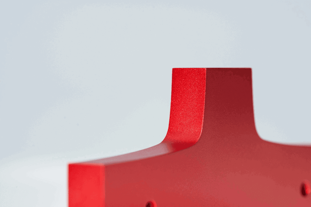 Bead blasted and anodized type II glossy